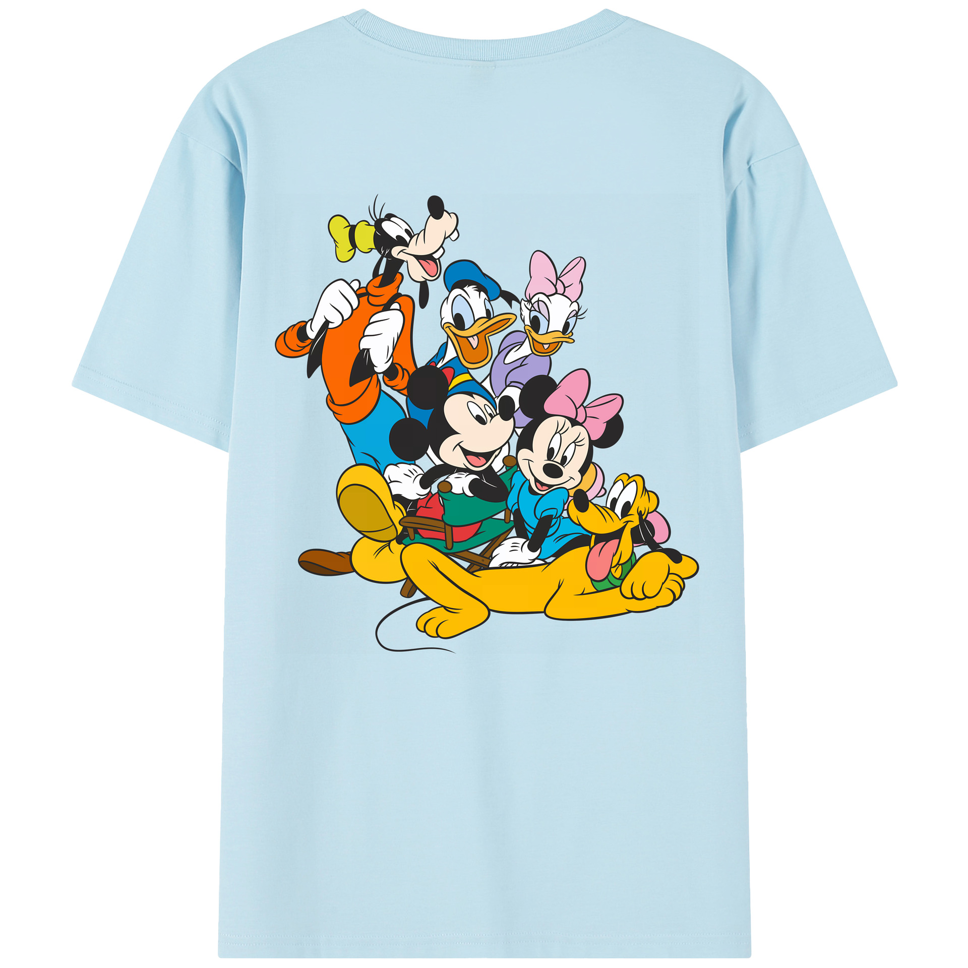 （画像用） ミッキーマウス Mickey Mouse 綿100％半袖Tシャツ（背面プリント）